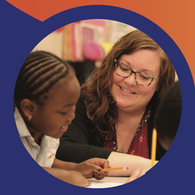 image of teacher and kid