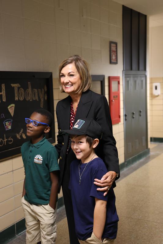 Governor Reynolds on a tour of HSA Des Moines!