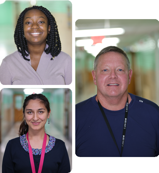 A collage of three HSA Teachers.